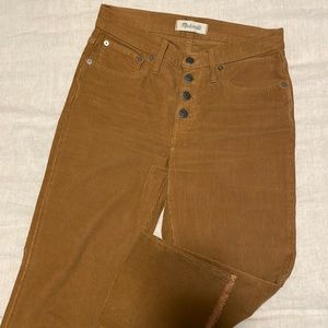 Madewell corduroy pants. Cali-Demi boot cut